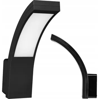 Nástěnné svítidlo Zahradní nástěnné svítidlo Adviti černé s integrovaným LED zdrojem 10 W