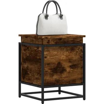 Úložný box zahrada-XL Úložný box s víkem kouřový dub 40x40x51,5 cm kompozitní dřevo 848791