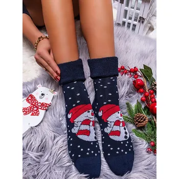 Dámské ponožky Dámské termo ponožky sněhuláci Velikost: UNI: 37-40