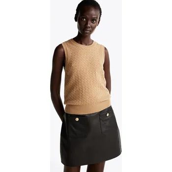 Dámská vesta Tommy Hilfiger dámská béžová vesta 20020995-2193717