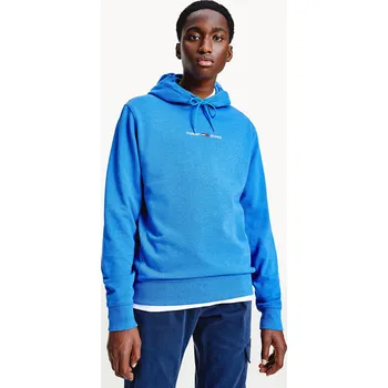 Pánská mikina Tommy Jeans pánská světle modrá mikina STRAIGHT LOGO 20006089-8720115028462