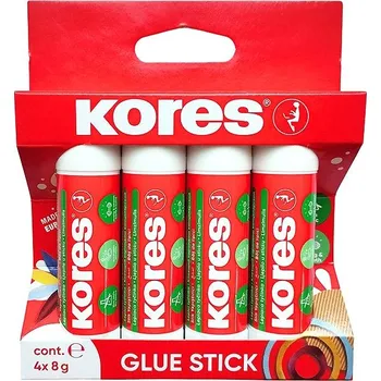 Kancelářské lepidlo KORES Lepicí tyčinka 4 × 8 g