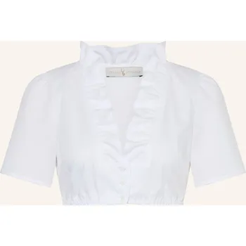 Johann & Johanna Dámská Dirndl Halenka, bílá, 44