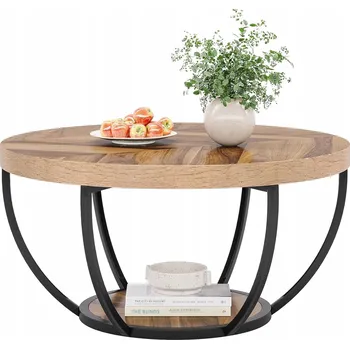 Konferenční stolek STŮL KULATÝ KONFERENČNÍ STOLEK MODERNÍ DESIGN DO OBÝVACÍHO POKOJE KANCELÁŘE 80x80