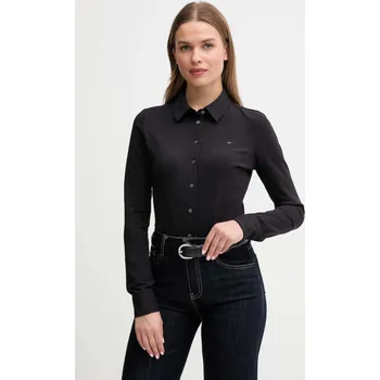 Dámská košile Tommy Hilfiger dámská černá košile 20024362-8721222336563