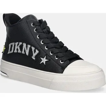 Dámské tenisky Kožené kecky Dkny Yaser Star černá barva, K4597935 K4597935.BLK 99X, EUR 38
