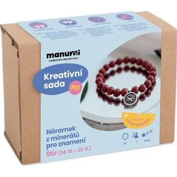 kreativní sada Manumi kreativní sada na výrobu náramku z minerálů se znamením zvěrokruhu Štír