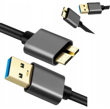 Datový kabel USB 3.0 Kabel A-Male na Micro B 3.0 0,5m pro HDD WD, pro práci i cestování