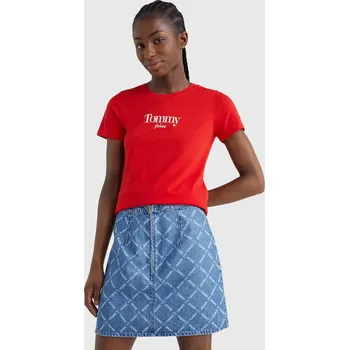 Dámské tričko Tommy Jeans dámské červené triko 20005732-1831092