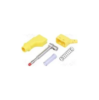 Auto elektroinstalace Zástrčka banánek 4mm 32A 600V žlutá 2,5mm2 na kabel