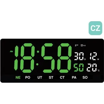 Hodiny Digitální hodiny s dnem v týdnu v češtině JVD DH3604.4 + dárek zdarma