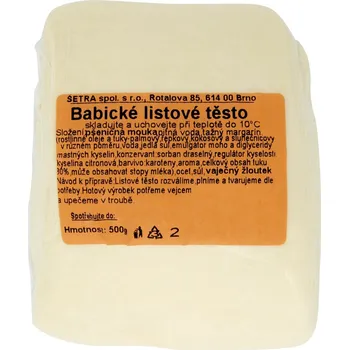 Šetra Babické listové těsto 500 g