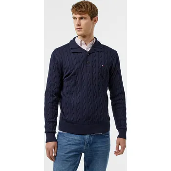Pánský svetr Tommy Hilfiger pánský tmavě modrý svetr 20013094-8720637367889
