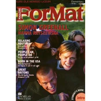 Populárně naučná literatura pro dospělé ForMat Intro Podręcznik Diana Pye, Hanna Kryszewska, Marta Rosińska, konsultacja: Simon Greenall