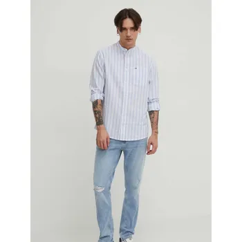 Pánská košile Tommy Jeans pánská pruhovaná košile Mao 20003296-2044651