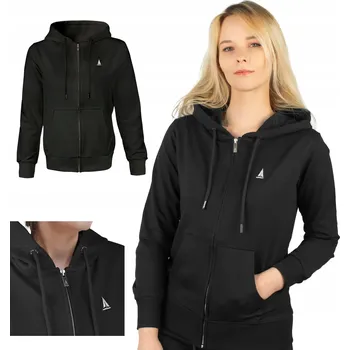 Dámská mikina Dámská Mikina s kapucí , černá, na zip, Captain Mike XXL