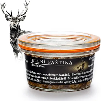 Via Delicia Jelení paštika s brusinkami Hmotnost: 50 g