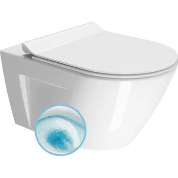Klozet GSI NORM závěsná WC mísa, GeniusFlush, 36x55cm, bílá ExtraGlaze, 862111