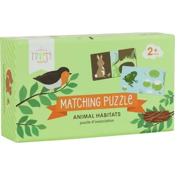 A Little Lovely Company - přiřazovací puzzle - zvířecí domečky (1233)
