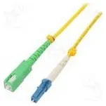 Světlovodný patch cord LC/UPC,SC/APC 20m LSZH žlutá Økab 3mm