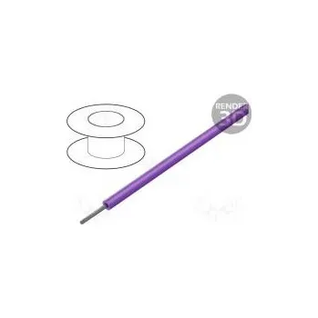 elektrický kabel Vodič HookUp Wire PVC lanko Cu 18AWG fialová PVC 300V 30,5m