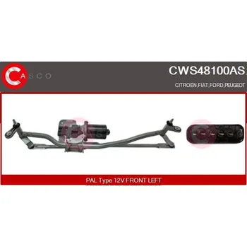 Autosklo Systém čištění skel CASCO CWS48100AS