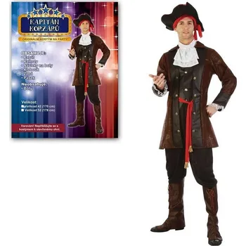 Karnevalový kostým Kostým na karneval - Kapitán korzárů, pro dospělé (178 cm).