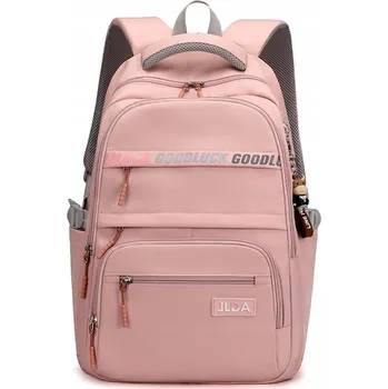 Vícekomorový Školní batoh ŠKOLNÍ BATOH PRO DĚTI NA VÝLETY růžový