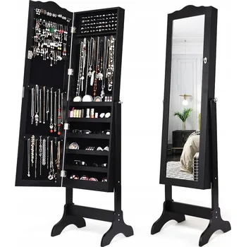 Toaletní stolek TOALETNÍ STOLEK NA ŠPERKY A KOSMETIKU černá 44,5 x 160 x 37 cm