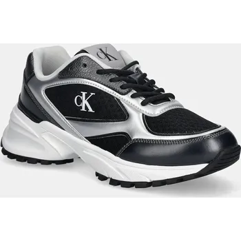 Dámské tenisky Tenisky Calvin Klein HIKE RUNNER LACE UP MESH MIX MET YW0YW02063 černá 99X, EUR 36