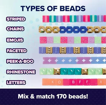 kreativní sada SADA NA VÝROBU NÁRAMKŮ KOMPLETNÍ IDEÁLNÍ PRO KREATIVNÍ DĚTI