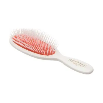 kartáč na vlasy Mason Pearson Pocket Nylon Hairbrush N4 kapesní kartáč s nylonovými štětinami 1 ks, Bílá
