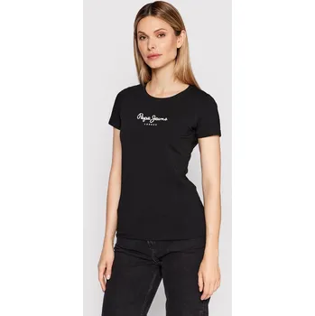 Dámské tričko Pepe Jeans dámské černé tričko NEW VIRGINIA 20013896-1959055
