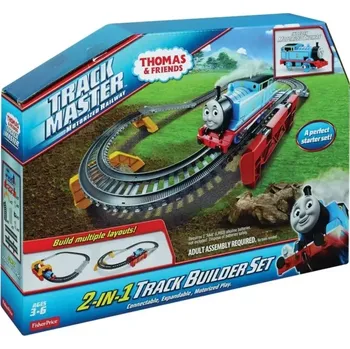 Vláček a vláčkodráha Fisher Price 2in1 Track Builder Set