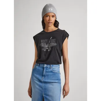 Dámské tričko Pepe Jeans dámské šedé tričko 20013934-8445866215137