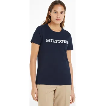 Dámské tričko Tommy Hilfiger dámské tmavě modré tričko 20018773-8720644350904