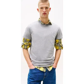 Pánské tričko Tommy Jeans pánské šedé tričko 20003723-2158020