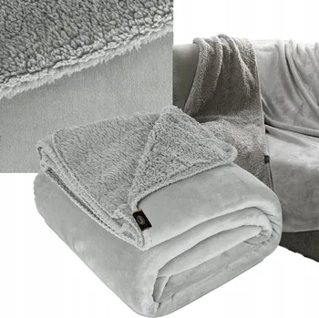 Prostěradlo Deka Eurofirany polyester 170 cm x 210 cm stříbrná