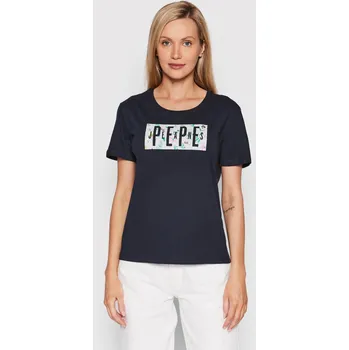 Dámské tričko Pepe Jeans dámské modré tričko Patsy 20013905-8445512392496