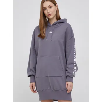 Dámské šaty Calvin Klein dámské šedé šaty 20007470-1736397