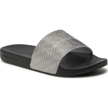 Dámské pantofle Calvin Klein dámské šedočerné pantofle 30001343-2088754