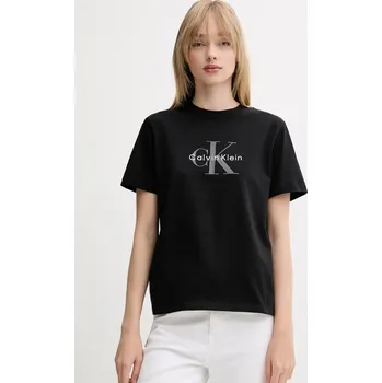 Dámské tričko Calvin Klein dámské černé tričko 20011221-8719849343347