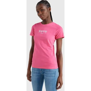 Dámské tričko Tommy Jeans dámské růžové triko 20005730-8720117729909