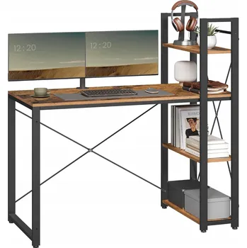 POČÍTAČOVÝ STŮL S REGÁLEM 120x60 IDEÁLNÍ PRO PRÁCI Z DOMU HOME OFFICE