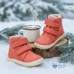 Protetika - zimní barefoot boty s membránou PRO-TEX BEKA koral - zateplené Veľkosť: 24