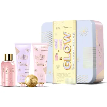 Kosmetická sada The Luxury Bathing Company Pomeranč & Ylang Ylang dárková sada péče o tělo v plechové dóze