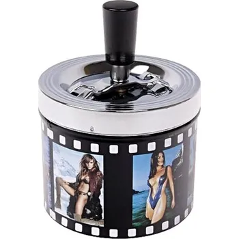 Popelník Cigaretový popelník otočný Ladies, kovový