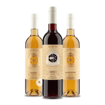 Kosmetická sada Kubešův med Medoviny malý set Vánoční pohoda 3 x 0,75 l Odběr: na e-shopu