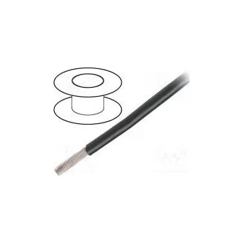 elektrický kabel Vodič HookUp Wire PVC lanko Cu 26AWG černá PVC 300V 30,5m