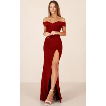 Dámské šaty TopMode Dlouhé společenské šaty s rozparkem 498184